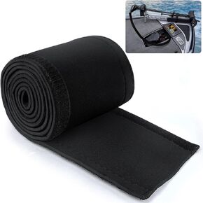 Trolling Motor Cable Organizer Sleeve, 60"L Black Neoprene Troll Sleeve Trolling Motor Wire Cover