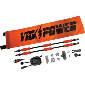 YP-LR360-PRO Lightning Rod - Powered 360 Degree Safety Light and Safety Flag with Improved Threaded Power connectors
