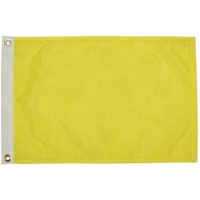 Premium Quality Yellow Q Quarantine Quebec Bahamas ICS Courtesy Boat Flag (12 inches x 18 inches)