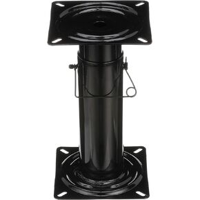 Attwood 91320-ADJ Swivl-Eze Adjustable Pedestal, Height Adjustable 11 ½-17 ½ Inches, for Boat Seat, Black Powder Coated
