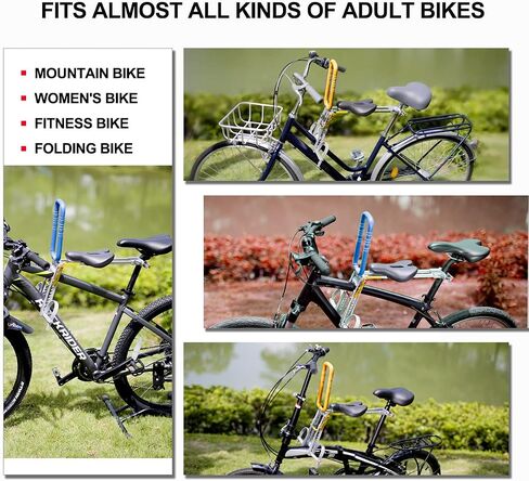 Child Bike Seat, Front Mount Kids Bike Seat,Fit Mountain Bikes, Cruiser Bikes, Folding Bikes, Ultra Light,Portable, Tool-Free, Quick-Release,Toddler Bike Seat for 2-6 Years(up to 60lbs) in Saudi Arabia