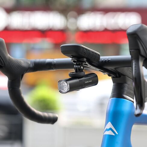 حامل كمبيوتر للدراجة الأمامية - حامل لركوب الدراجات من أجل Garmin، Wahoo، Bryton، Cateye، حامل ممتد لكمبيوتر ركوب الدراجات، ملحقات الدراجات الجبلية على الطرق، دعامة جذعية لمصباح الدراجة (أسود) in Kuwait