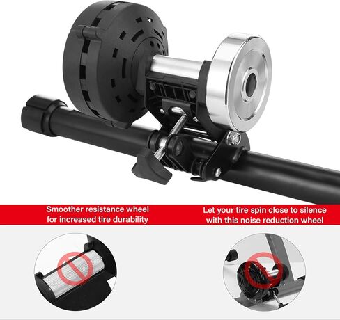 حامل تدريب الدراجة الداخلي المغناطيسي من Veltuno مع 8 أدوات ضبط للتحكم في مستوى السرعة، قابل للطي وضوضاء أقل وإصدار سريع، حامل تمرين الدراجة المحمول للدراجات الجبلية والطرق in Kuwait