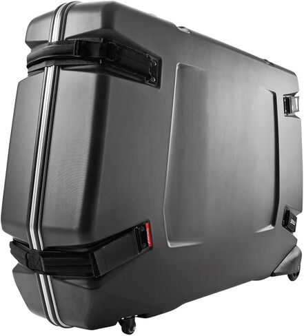 حقيبة الدراجة بي آند دبليو 2.0 | حقيبة كبيرة للسباق، الترياتلون، الدراجات الجبلية حتى 29 بوصة، مقبضان للسحب، مقبضان للحمل، أربع عجلات مدمجة للجري السلس، حافة من الألومنيوم مع زوايا معززة، أسود in Kuwait