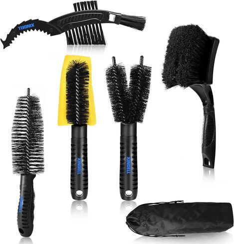 مجموعة تنظيف الدراجة من شيندل - فرشاة تفصيل الدراجة، شعيرات نايلون متينة، منظف سلسلة الدراجات النارية، أداة غسيل الحديقة، أداة صيانة مزيل الشحوم، رذاذ تلميع الدراجة، مجموعة أدوات متعددة in Kuwait