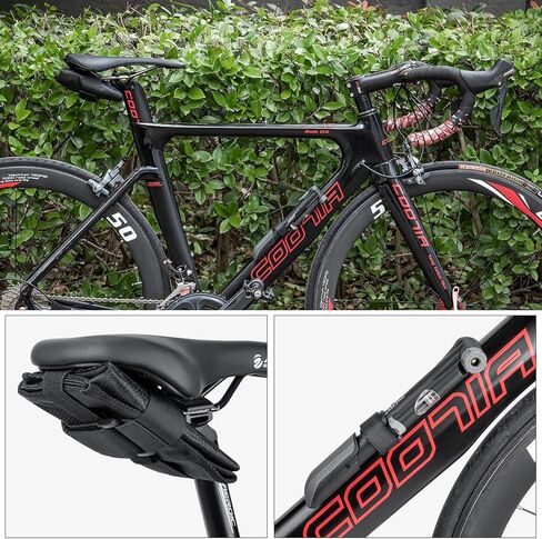 Bicycle Repair Tool Kit with Bike Pump & Saddle Bag - Bike Tool Kits for Repair and Maintenance - Bike Tire Repair Kit Patches Fixes, Bike Multitool, Chain Breaker Tyre Levers (Syle:A) in Kuwait