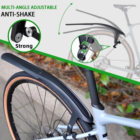 RBRL Bike Fender, Quick Release Bike fenders for Gravel and Road Bike, Adjustable Bicycle Fenders 28'', Full Cover Thicken & Widen, Rear Mud Guard for Tire Width: 28-45mm（Rear） in Saudi Arabia