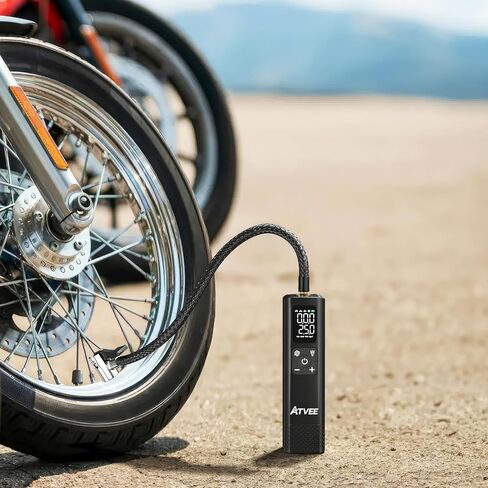 مضخة دراجة، مضخة دراجة كهربائية ذات ضغط دقيق وشاشة LCD مع ضغط عالٍ 150 رطل لكل بوصة مربعة، مضخة إطار دراجة لاسلكية محمولة، مضخة هواء للدراجة تغلق تلقائيًا لإطارات الدراجة، صمام متعدد الاستخدامات وقابل لإعادة الشحن in Kuwait