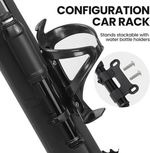 مضخة دراجة صغيرة من CAYYET، مضخة دراجة محمولة، صمامات أمريكية وفرنسية عالمية، لا حاجة إلى تغيير الصمامات لدراجات الطرق والجبل، ومضخات إطارات السكوتر. in Kuwait