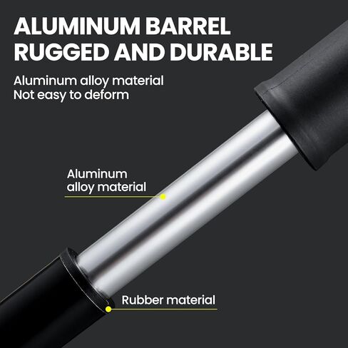 مضخة دراجة صغيرة من CAYYET، مضخة دراجة محمولة، صمامات أمريكية وفرنسية عالمية، لا حاجة إلى تغيير الصمامات لدراجات الطرق والجبل، ومضخات إطارات السكوتر. in Kuwait