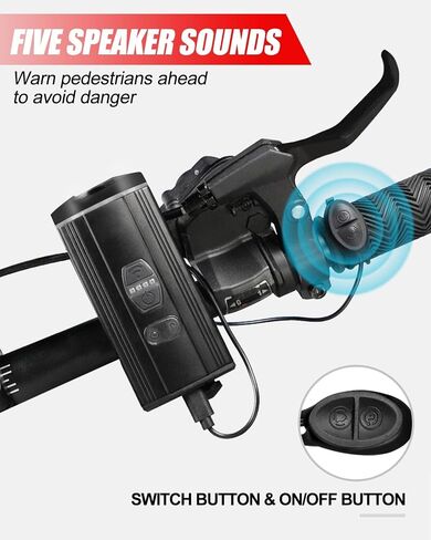 Voph Bike Lights, 6+4 Modes Rechargeable Type-C Bike Light for Night Riding, Anti-Dazzle High Lumen LED Bike Lights Front and Rear, Bicycle Light Set Front and Back for Kids, Cycling, Biking, Road in Saudi Arabia