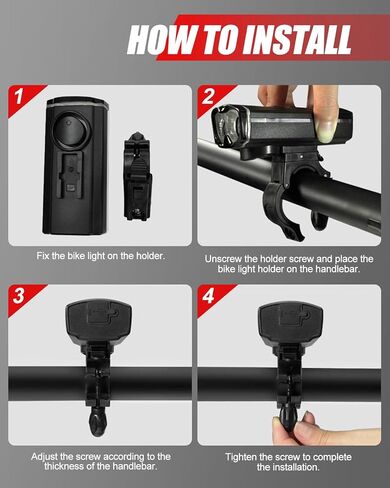 Voph Bike Lights, 6+4 Modes Rechargeable Type-C Bike Light for Night Riding, Anti-Dazzle High Lumen LED Bike Lights Front and Rear, Bicycle Light Set Front and Back for Kids, Cycling, Biking, Road in Saudi Arabia