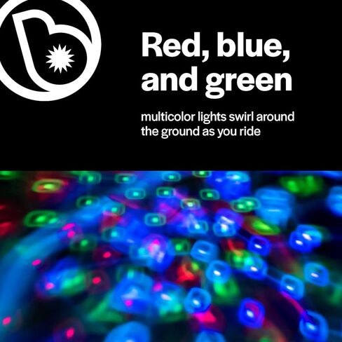 Brightz CruzinBrightz Disco Party LED Bike Light, Tri-Colored - Blinking Swirling Color Patterns - Bicycle Light for Riding at Night - Mounts to Handlebar or Bike Frame - Fun Bike Accessories in Kuwait