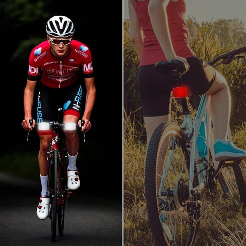 6 قطع عاكسات الدراجة الأمامية والخلفية طقم عاكسات أضواء الدراجة لركوب الدراجات ليلاً عاكسات عجلة الدراجة ملحقات ركوب الدراجات (أحمر/أبيض) in Kuwait