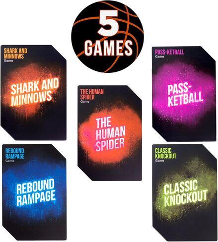 Hot Shots Basketball Drill Cards | 64 Waterproof Plastic Cards | Includes 45 Guided Drills, 9 Archetype Workouts, 5 Games, & 5 Info Cards | Great for Skills Training & Coaching in Youth & Adult Sports in Saudi Arabia