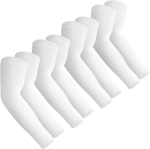 Aegend 2 Pair Sun Protection Cooling Arm Sleeves Compression - Tattoo Cover up - Sun Sleeves for Men Women Youth in Saudi Arabia