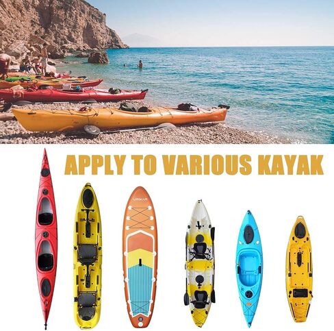 غطاء Frelaxy 420D Kayak، أغطية قوارب الكاياك شديدة التحمل مقاومة للماء والأشعة فوق البنفسجية للتخزين في الهواء الطلق، غطاء غبار قوي للغاية لتخزين الزورق، رائع للاستخدام الداخلي والخارجي 9.8-13.5 قدم in Kuwait