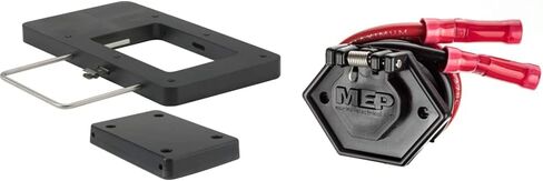 MotorGuide 8M0120717 Xi Series طقم دعامة تثبيت سريعة التحرير لمحركات التصيد - مركب - أسود وأتوود 8M4000953 قابس طاقة محرك التصيد، ثنائي الشق، يتصل بـ 12 فولت in Saudi Arabia