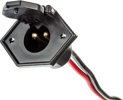 MotorGuide 8M0120717 Xi Series طقم دعامة تثبيت سريعة التحرير لمحركات التصيد - مركب - أسود وأتوود 8M4000953 قابس طاقة محرك التصيد، ثنائي الشق، يتصل بـ 12 فولت in Saudi Arabia