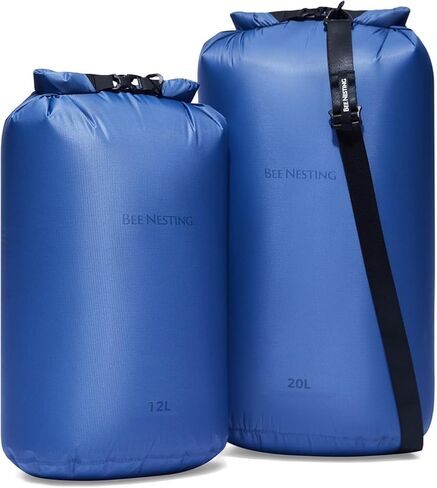 Ultralight Dry Bags 3 Piece Set - Waterproof Siliconized Dry Sack Accessory for Lightweight Travel, Boating, Kayaking, Camping, Swimming(Gray, 2L 4L 8L 3 Pack) in Saudi Arabia