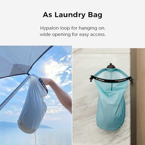Ultralight Dry Bags 3 Piece Set - Waterproof Siliconized Dry Sack Accessory for Lightweight Travel, Boating, Kayaking, Camping, Swimming(Gray, 2L 4L 8L 3 Pack) in Saudi Arabia