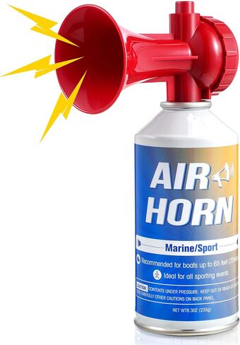 Enhon Large Air Horn 8.3 oz, Handheld Very Loud Air Horn Can for Safety, Marine Fog Horn Blow Horns Boat Accessories, Coast Guard, Emergency Use for Sporting Events, Camping, Animals Alarm in Saudi Arabia