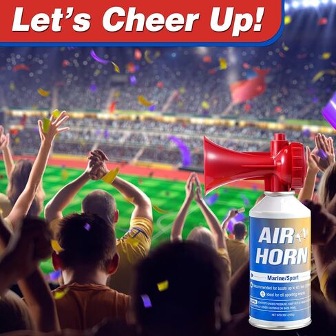 Enhon Large Air Horn 8.3 oz, Handheld Very Loud Air Horn Can for Safety, Marine Fog Horn Blow Horns Boat Accessories, Coast Guard, Emergency Use for Sporting Events, Camping, Animals Alarm in Saudi Arabia