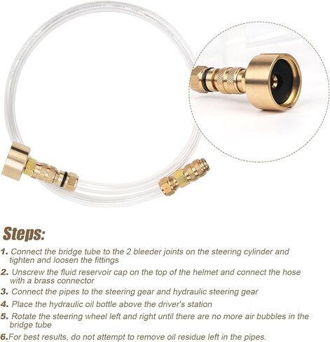 قطعتان من مجموعة أدوات تنزف التوجيه الهيدروليكي، أنبوب حشو مجموعة أدوات تسييل القارب مع دوار نحاسي متوافق مع التوجيه الهيدروليكي Seastar لمجموعة الأدوات البحرية للخوذ الهيدروليكية الداخلية الخارجية in Kuwait