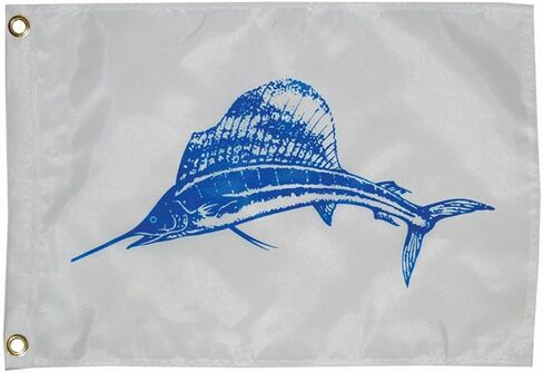 Taylor Made Products, Fisherman's Catch Flag, Fish Pennant, Nylon, 12 inch x 18 inch in Saudi Arabia