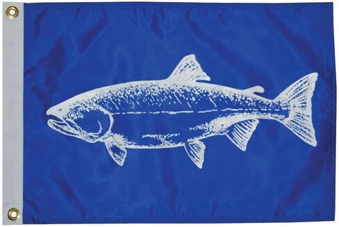 Taylor Made Products, Fisherman's Catch Flag, Fish Pennant, Nylon, 12 inch x 18 inch in Saudi Arabia