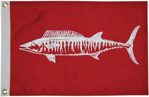 Taylor Made Products, Fisherman's Catch Flag, Fish Pennant, Nylon, 12 inch x 18 inch in Saudi Arabia