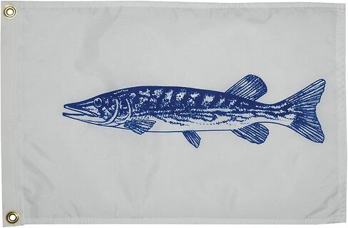 Taylor Made Products, Fisherman's Catch Flag, Fish Pennant, Nylon, 12 inch x 18 inch in Saudi Arabia
