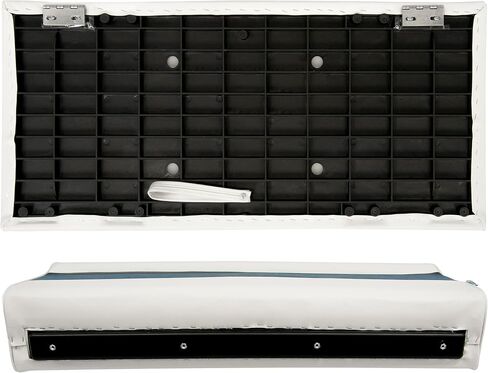 مجموعة وسائد مقعد بونتون من سلسلة فاخرة 8WD100-1009 من Wise 37 بوصة (قاعدة 8WD100-1B-204 مطلوبة لإكمالها)، أبيض/أحمر/فحمي in Kuwait