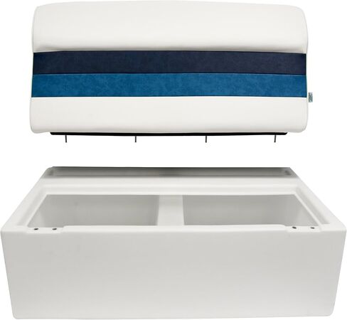 مجموعة وسائد مقعد بونتون من سلسلة فاخرة 8WD100-1009 من Wise 37 بوصة (قاعدة 8WD100-1B-204 مطلوبة لإكمالها)، أبيض/أحمر/فحمي in Kuwait