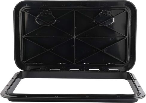 YaeMarine 24" x 14" Deck Access Hatch & Lid Marine Caravan RV (353mm x 606mm) (Black) in Saudi Arabia