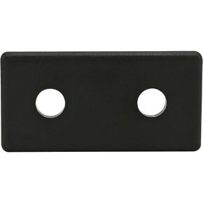10 Series Fractional 1.0" x 2.0" Black Nylon Square End Cap Compatible with 80/20 Aluminum Extrusion T-Slot Accessories (25 Pack) Sutton Concepts SKU: 1318-25