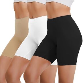 Seamless Slip Shorts for Women Under Dress Tummy Control Shapewear Shorts Anti Chafing High Waisted Underwear Boyshorts