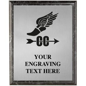 Running Plaques, Personalized Cross Country Runners Trophy Plaque Award, Great Custom Engraved Running Awards Prime