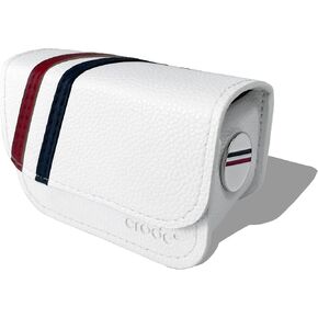 CRODE Golf Ball Bag and Tee Holder with Ball Marker, 3 in 1 Golf Ball Storage Carry Pouch Premium Leather