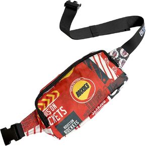 Pro Specialties Houston Rockets Basketball Fanny Pack TM1872: Adult Bag (Street Series) Elevate Your Style with this Trendy Belt Bag - Ideal for Sports Enthusiasts. Perfect Waist Bag