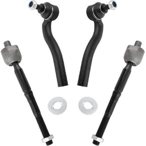 4Pcs Suspension Kit Front Inner Outer Tie Rods End Links LH Driver & RH Passenger Set Fit For Lexus GS300 1998-2005, GS400 1998-2000, GS430 2001-2005 Replace# ES80585 ES80584 EV80600