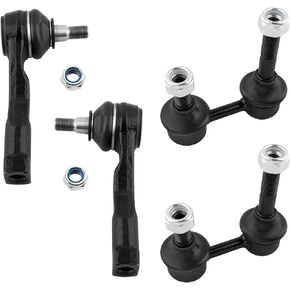 4Pcs Front Sway Bars/Stabilizer Sway Bar End Links Outer Tie Rod Links Fit For Kia Sedona 2002 2003 2004 2005 EX LX Mini Passenger Van 5-Door V6 3.5L Replace# ES3618 ES3621 K90381