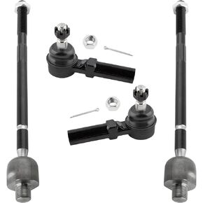 4Pcs Front Suspension Kit Outer Inner Tie Rods End Links Set Fit For Cadillac XLR 2004 2005 2006 2007 2008 2009, For Chevrolet Corvette 1997-2013 Replace# EV343 ES2231