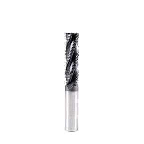 Carbide Square Rough End Mill - 4 Flute -3/8" 4T (1 Piece, 3/8") - for Milling Alloy Steels, Hardened Steel, Metal & More – Mill Bits Sets for DIYers & Professionals