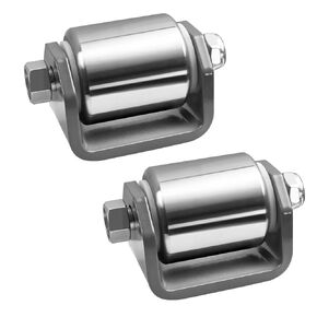 2 Pcs Steel Micro Rollers,2 Inches Trailer Roller Heavy Duty Steel Wheel Fits for RV Trailers， Motorhome and 5th Wheels