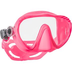 SCUBAPRO Ghost Scuba Dive Mask, Low-Volume Frameless Design w/Ultra Clear Single Lens, Silicone Skirt and Easy-Adjust Strap Buckles, Pink in Saudi Arabia