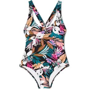 Women's Twist-Back Medium Coverage One Piece Swimsuit - Multi