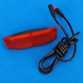 FOSA 6V‑60V Electric Tailight, Electric Led Warning Light Night Riding Tailight Warning Light, Large Beam Angle of 180 Degrees, Waterproof Connector, Support