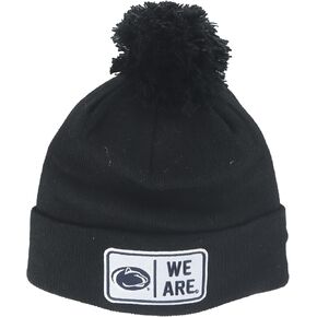ZHATS Standard NCAA Officially Licensed Pom Beanie Patch Defer Black, One Size