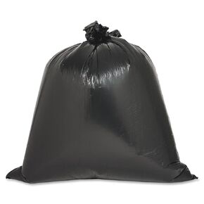 Genuine Joe GJO04046 2-Ply Low Density Puncture Resistant Liner, 45 Gallon Capacity, 46" Length x 40" Width x 0.70 mil Thickness, Brown/Black (Case of 40)